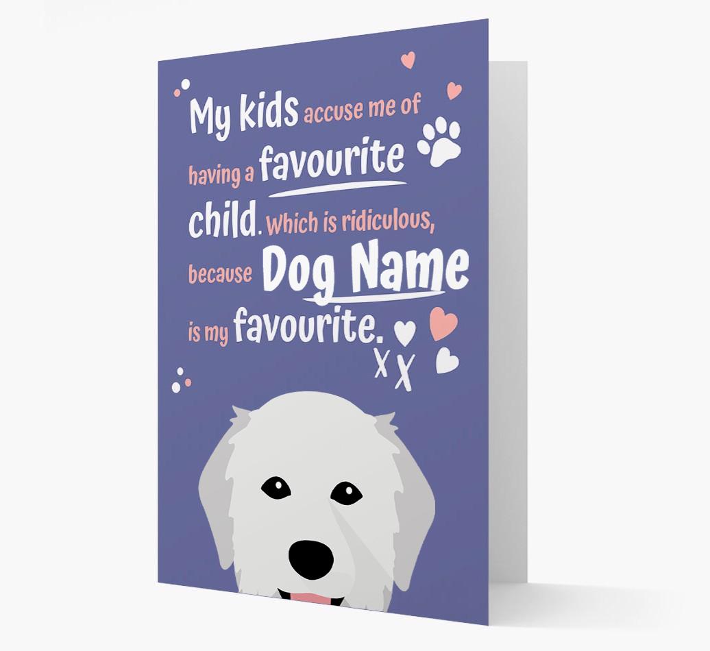 'Favorite Child' - Personalized {breedFullName} Card