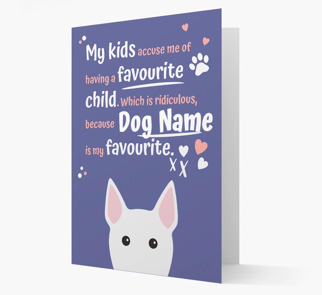 'Favorite Child' - Personalized {breedFullName} Card