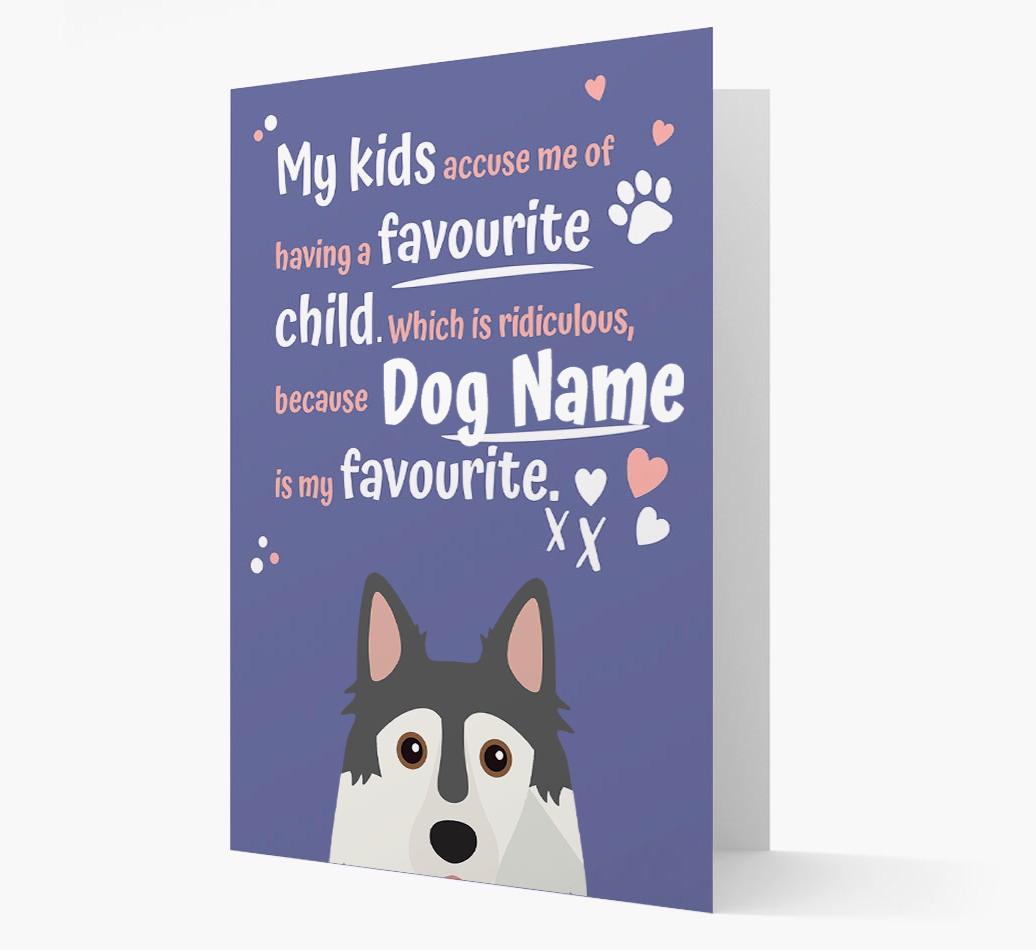 'Favorite Child' - Personalized {breedFullName} Card