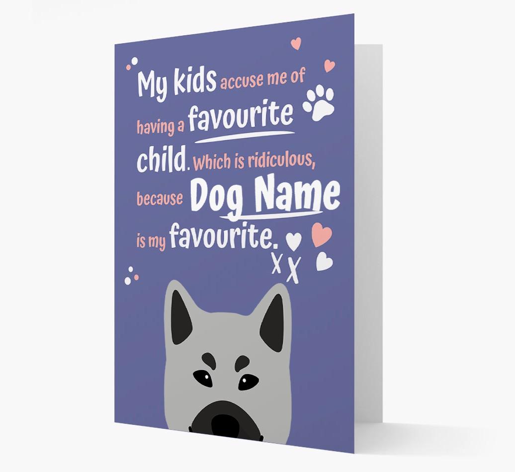 'Favorite Child' - Personalized {breedFullName} Card