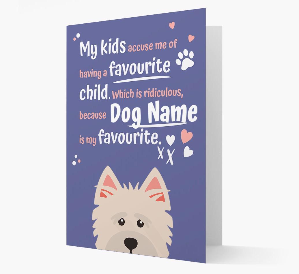 'Favorite Child' - Personalized {breedFullName} Card