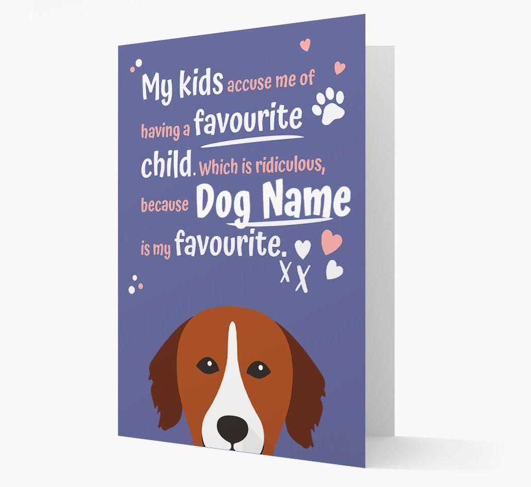 'Favorite Child' - Personalized {breedFullName} Card