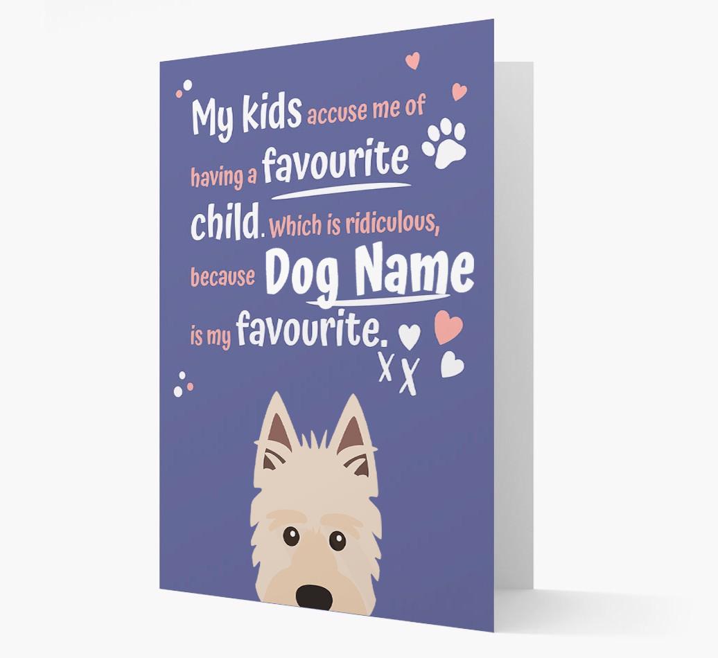 'Favorite Child' - Personalized {breedFullName} Card