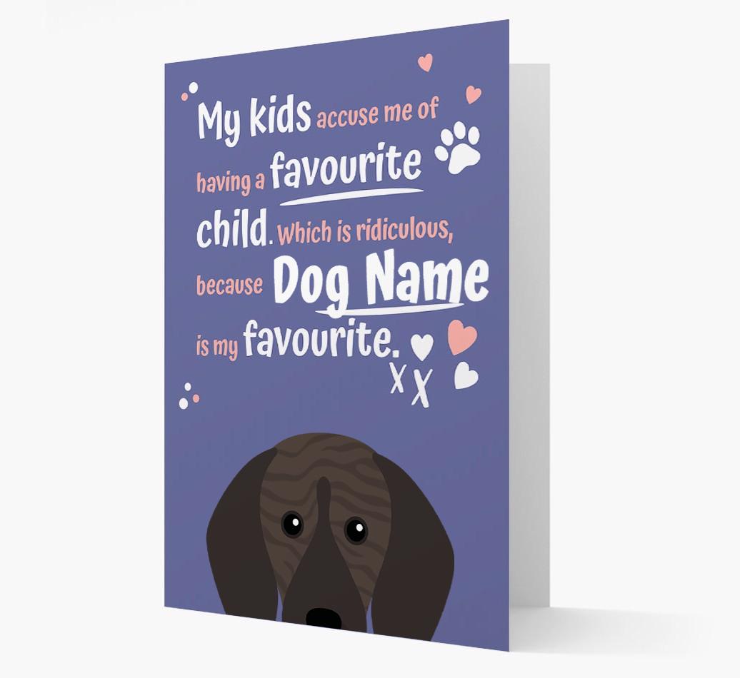 'Favorite Child' - Personalized {breedFullName} Card