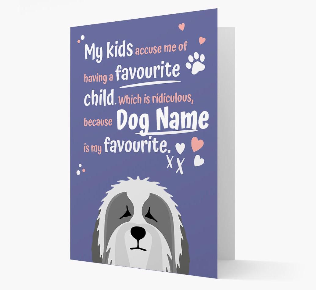'Favorite Child' - Personalized {breedFullName} Card