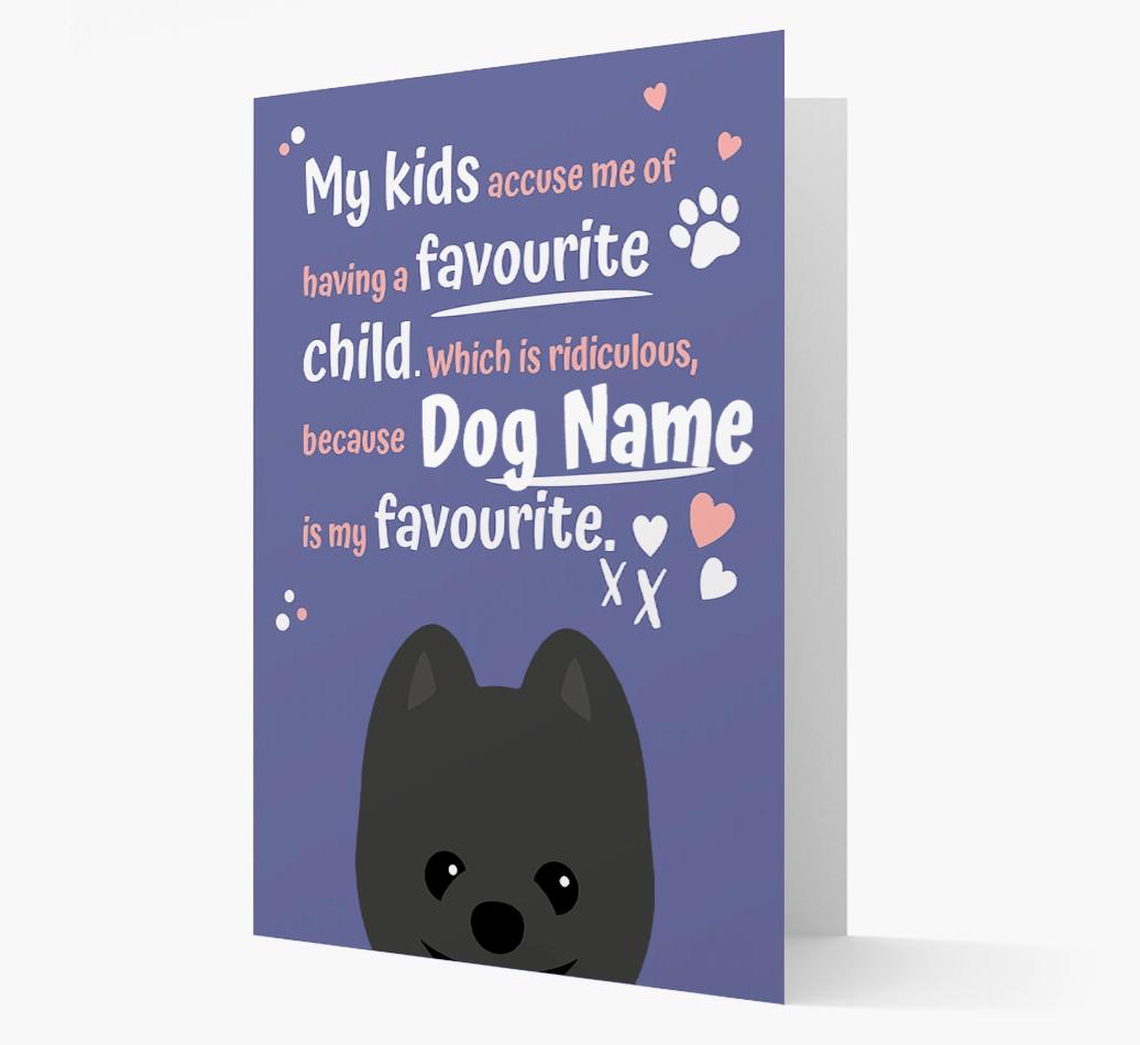 'Favorite Child' - Personalized {breedFullName} Card