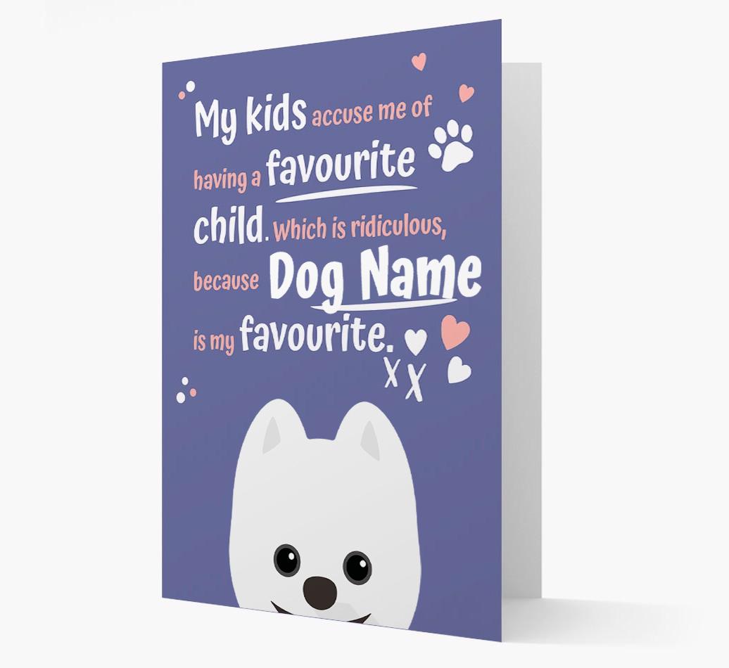 'Favorite Child' - Personalized {breedFullName} Card
