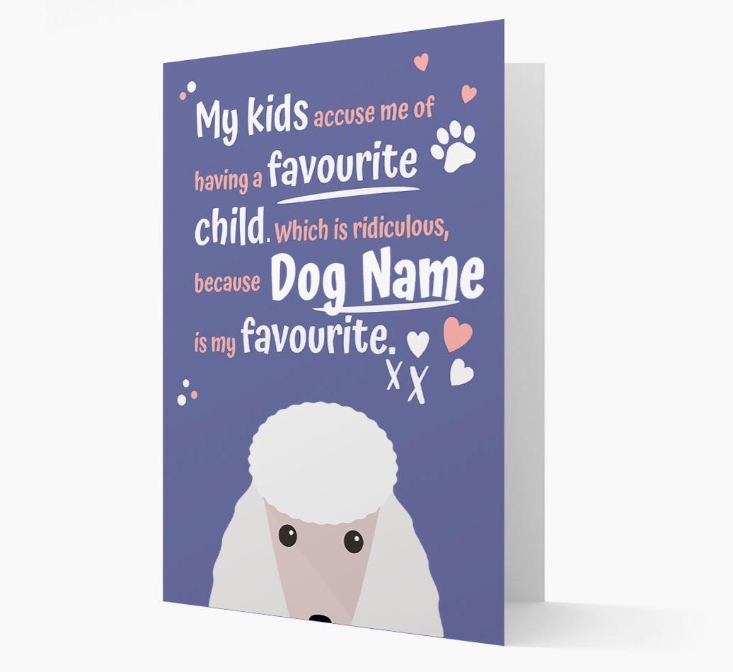 'Favorite Child' - Personalized {breedFullName} Card