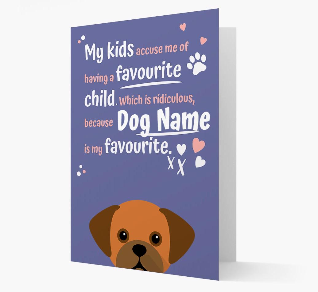 'Favorite Child' - Personalized {breedFullName} Card