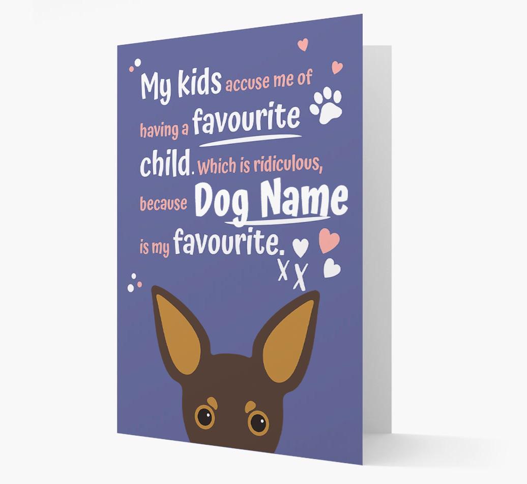 'Favorite Child' - Personalized {breedFullName} Card