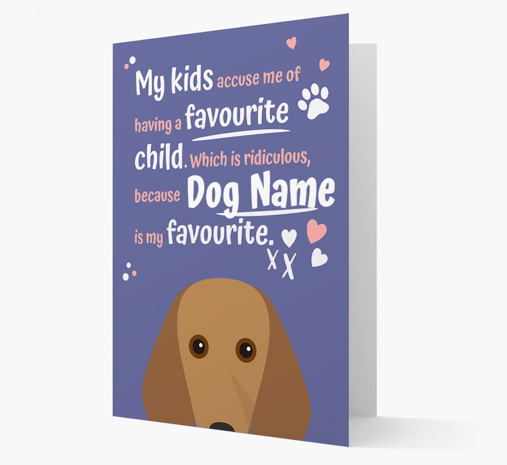 'Favorite Child' - Personalized {breedFullName} Card