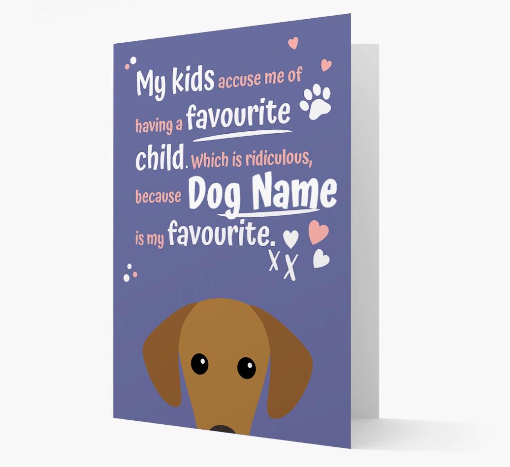 'Favorite Child' - Personalized {breedFullName} Card