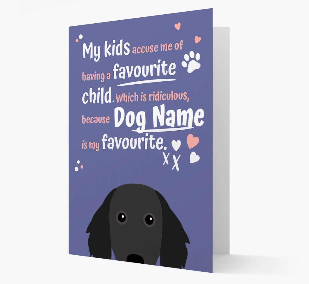 'Favorite Child' - Personalized {breedFullName} Card