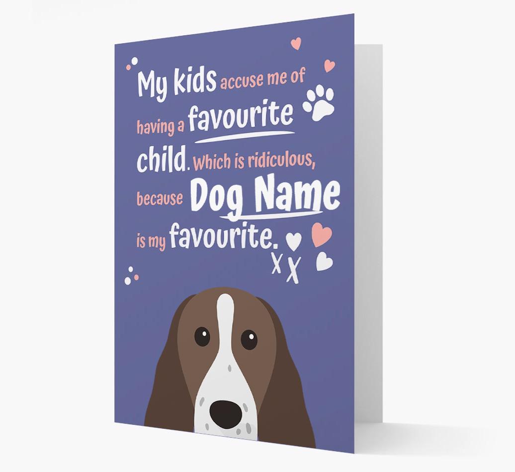 'Favorite Child' - Personalized {breedFullName} Card