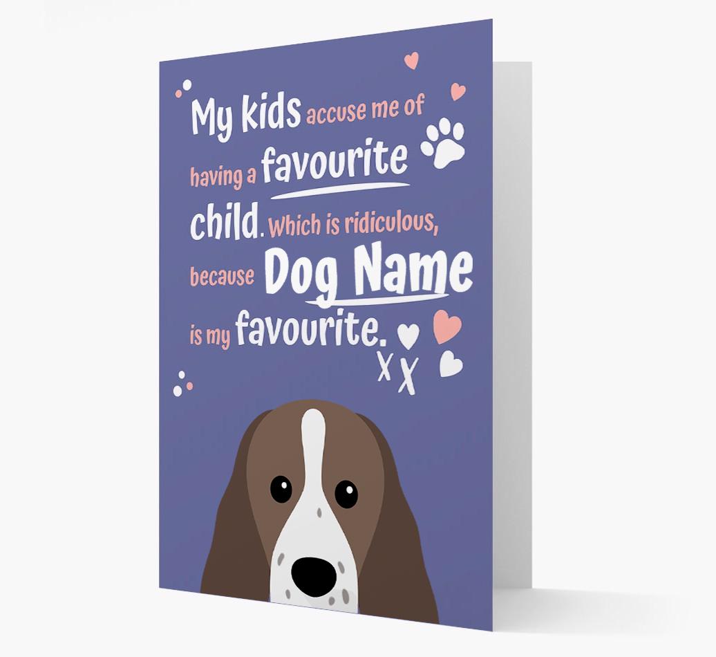 'Favorite Child' - Personalized {breedFullName} Card
