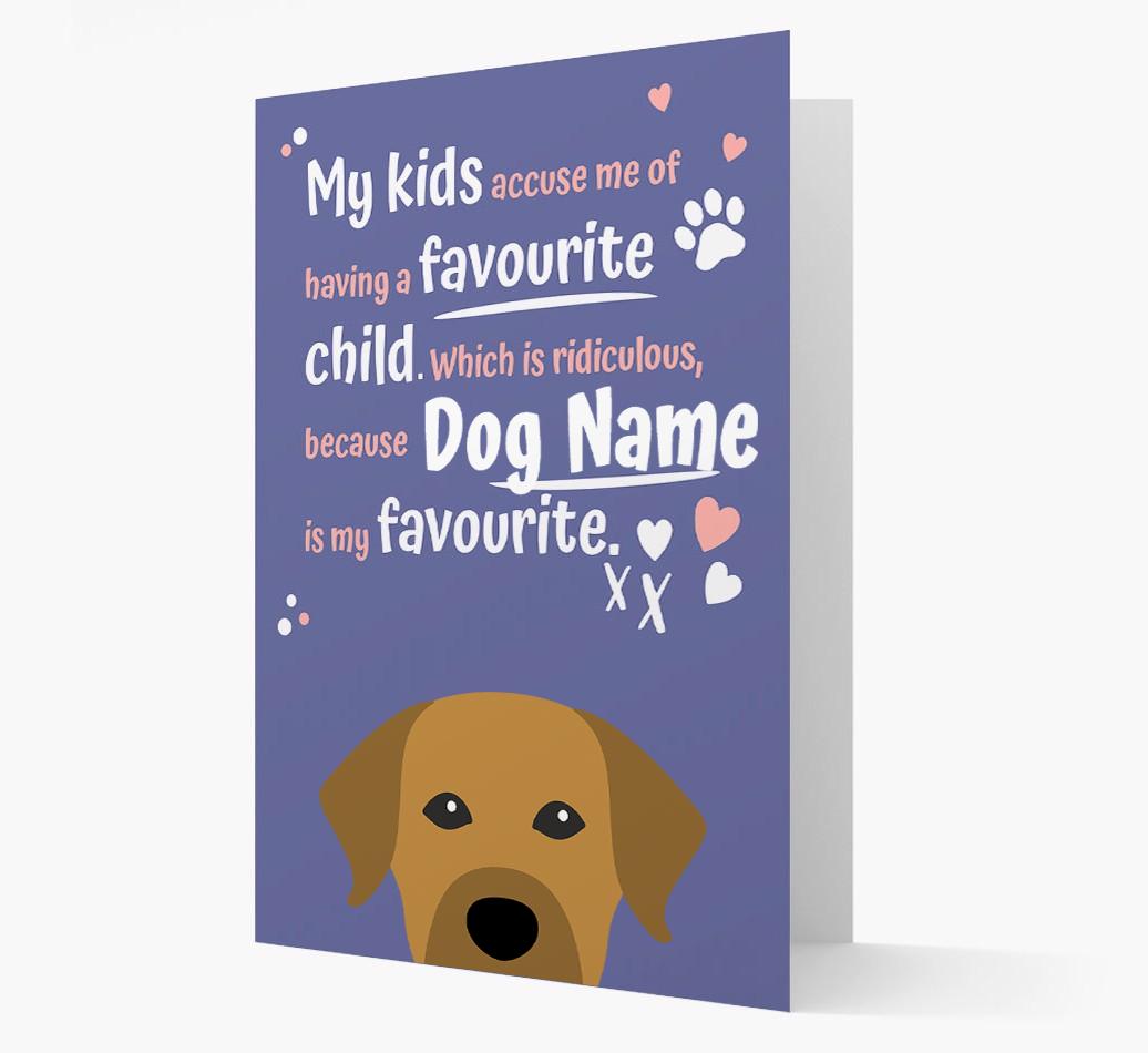 'Favorite Child' - Personalized {breedFullName} Card