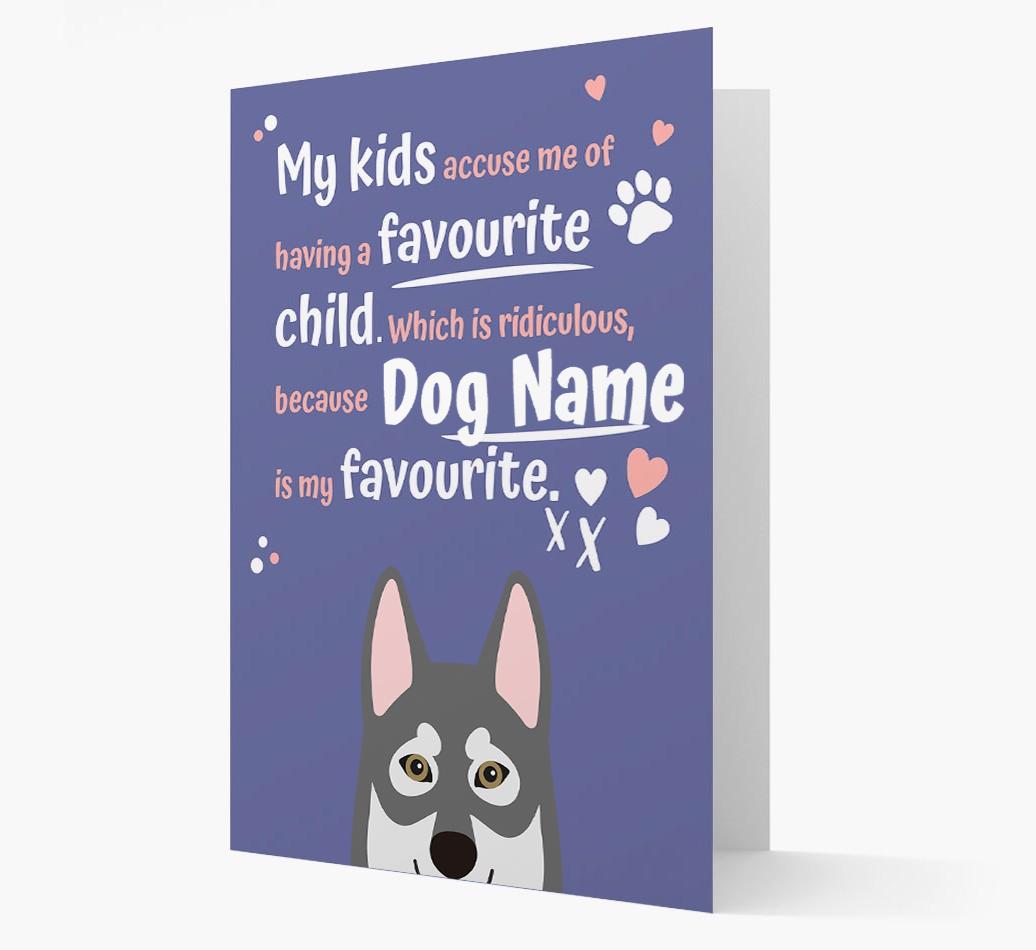 'Favorite Child' - Personalized {breedFullName} Card