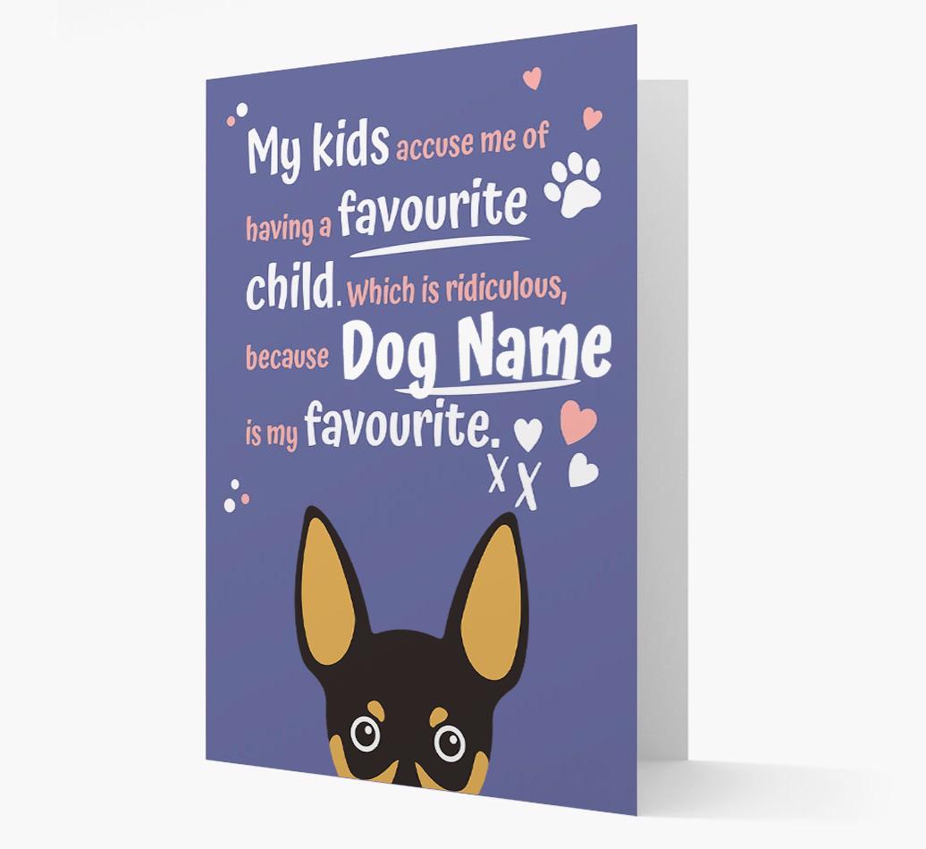 'Favorite Child' - Personalized {breedFullName} Card