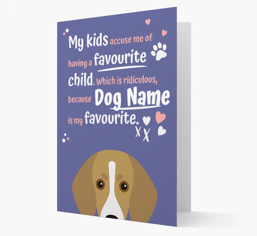 'Favorite Child' - Personalized {breedFullName} Card