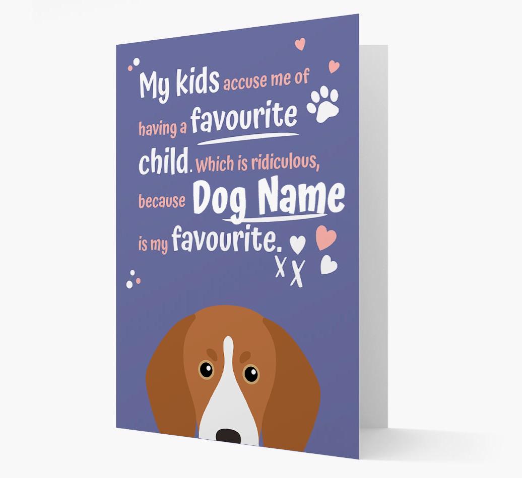 'Favorite Child' - Personalized {breedFullName} Card