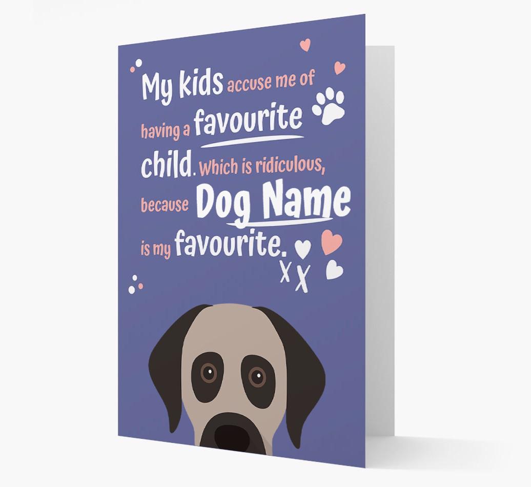 'Favorite Child' - Personalized {breedFullName} Card