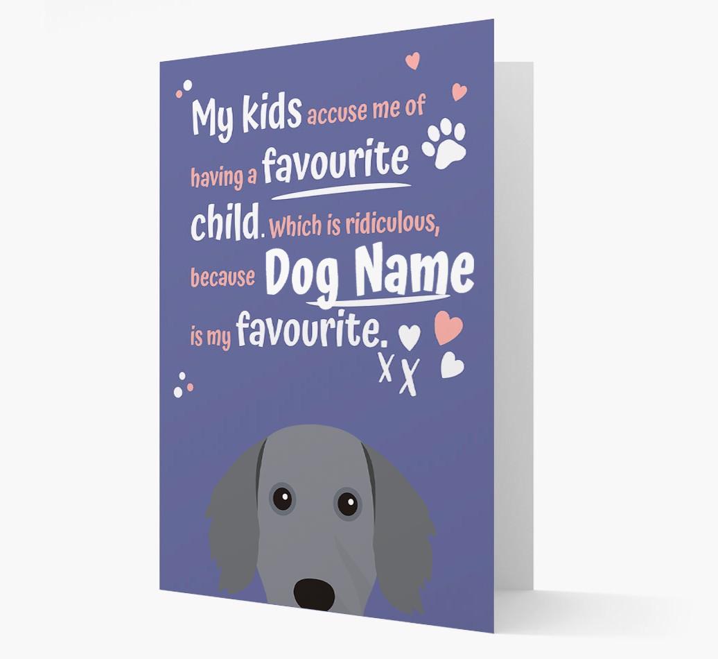 'Favorite Child' - Personalized {breedFullName} Card