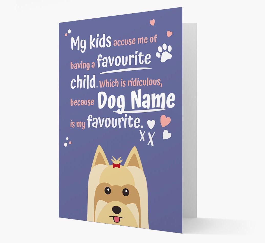 'Favourite Child' - Personalised {breedFullName} Card