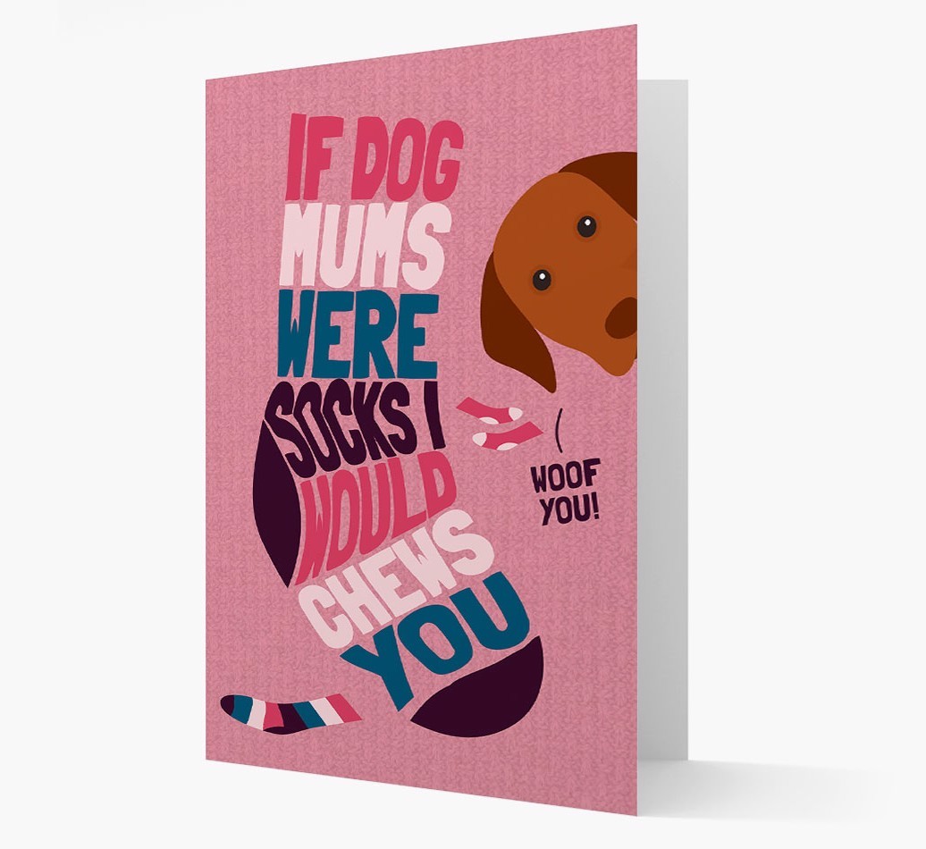 'Chews You' - Personalized {breedFullName} Card