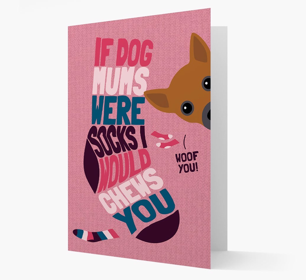 'Chews You' - Personalised {breedFullName} Card