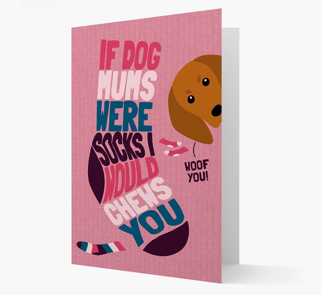 'Chews You' - Personalised {breedFullName} Card