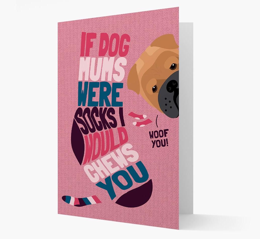 'Chews You' - Personalized {breedFullName} Card