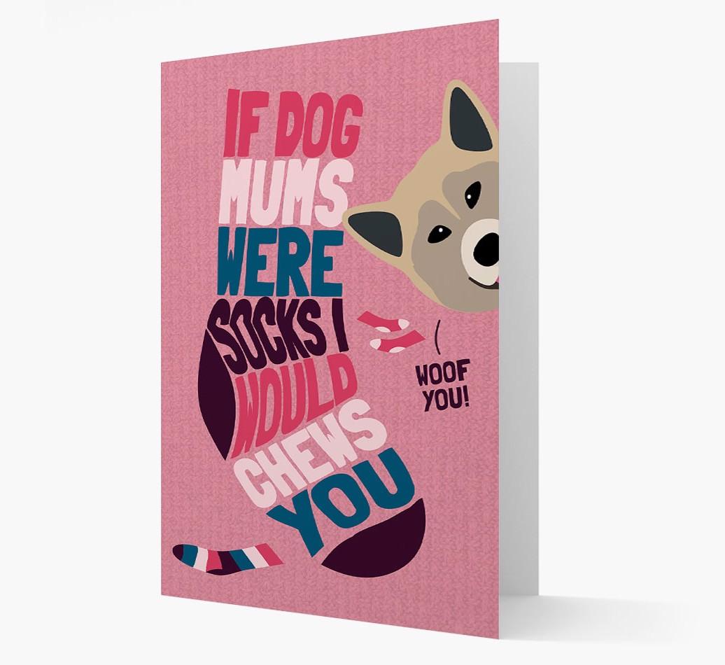 'Chews You' - Personalized {breedFullName} Card