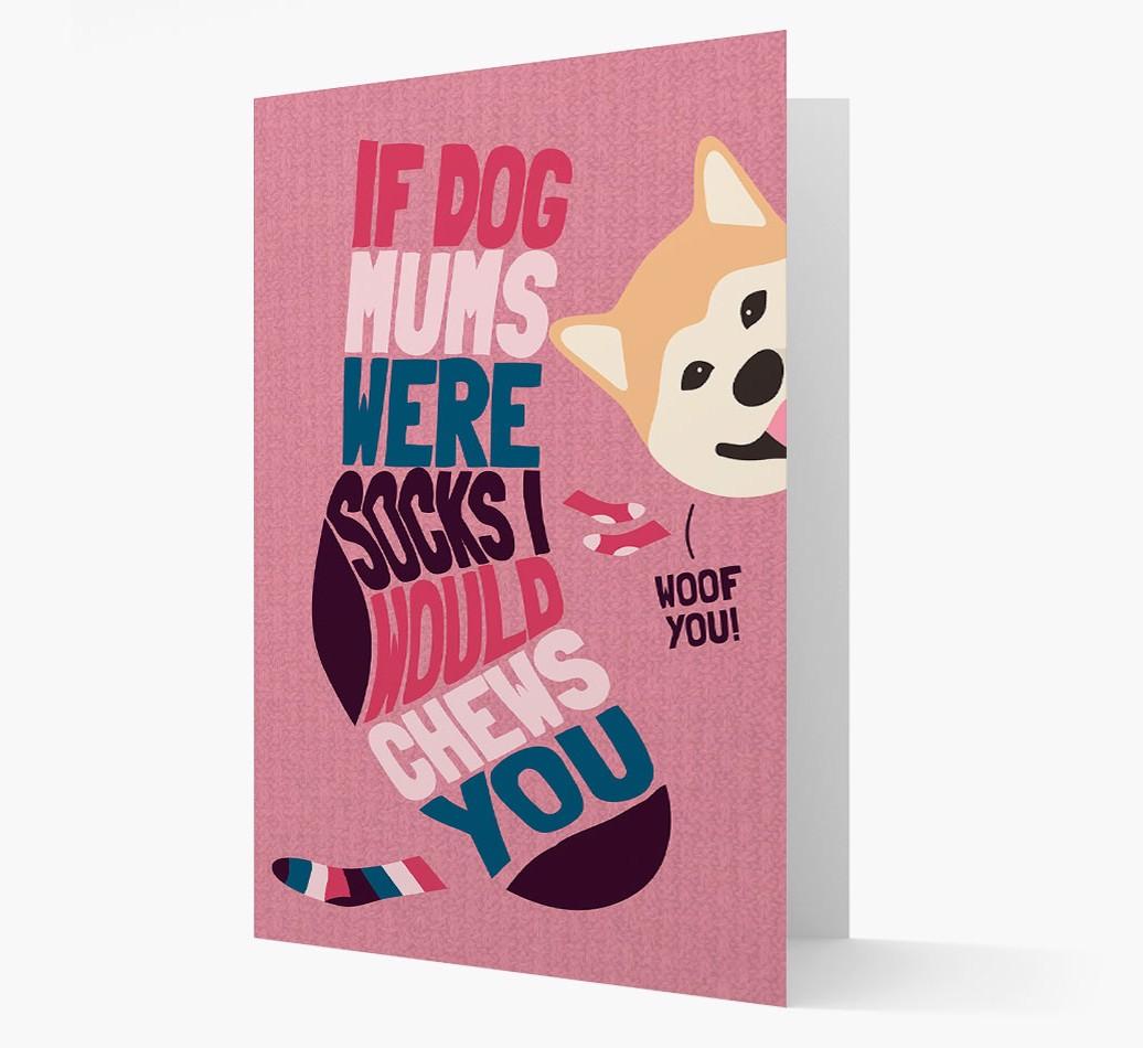 'Chews You' - Personalized {breedFullName} Card