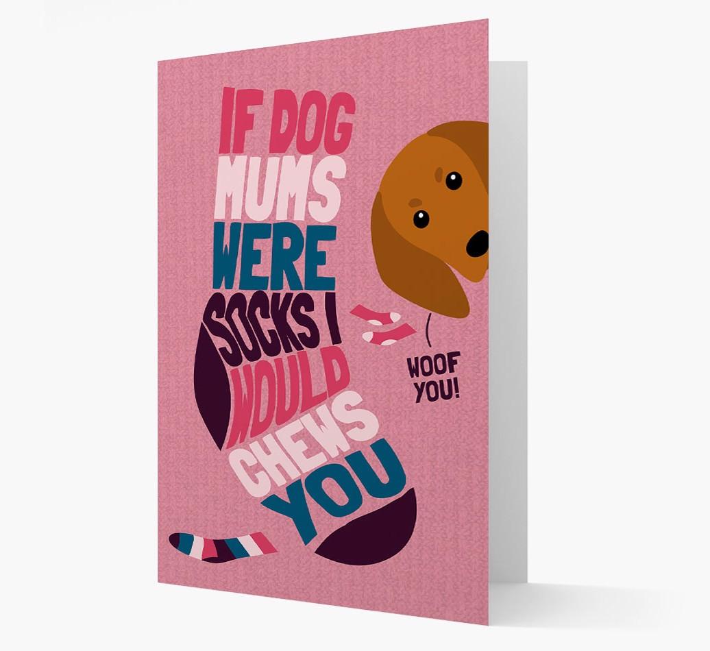 'Chews You' - Personalized {breedFullName} Card