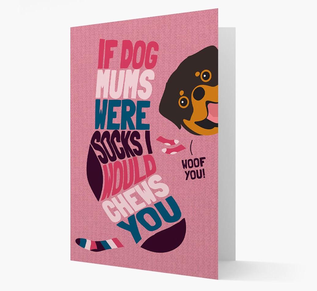 'Chews You' - Personalized {breedFullName} Card