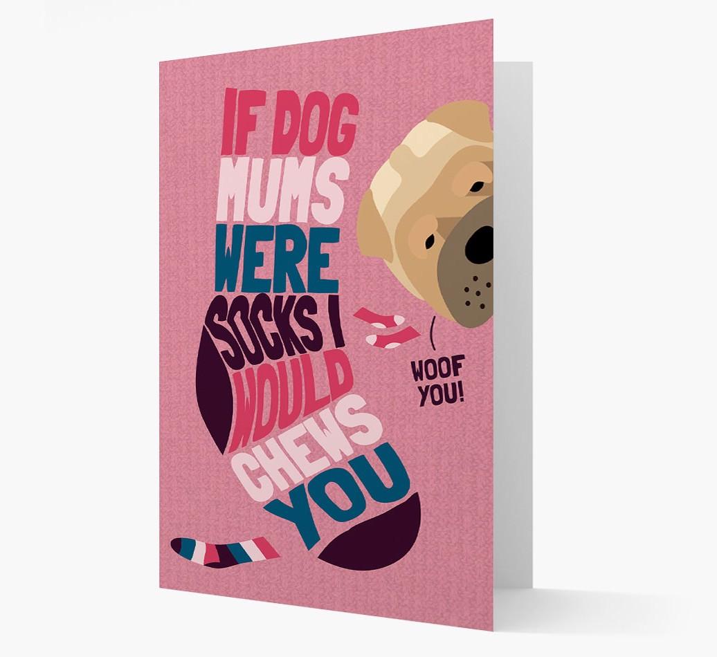 'Chews You' - Personalized {breedFullName} Card