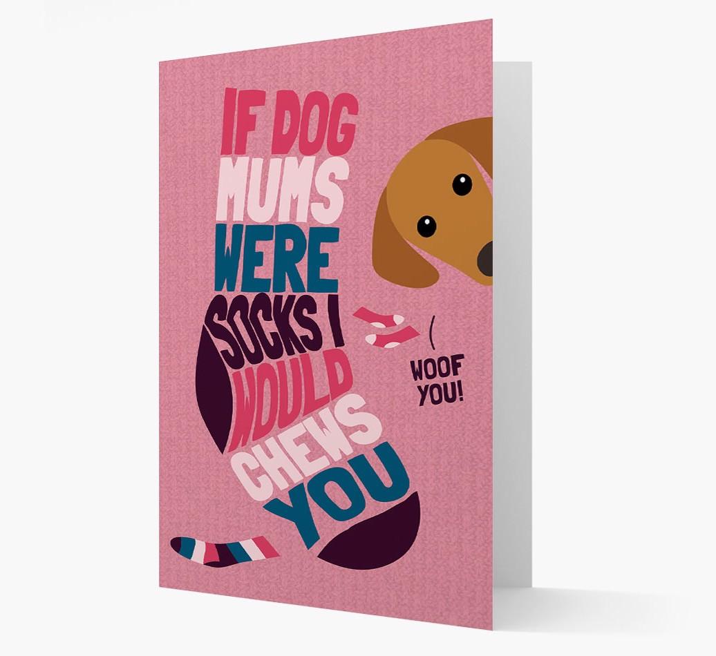 'Chews You' - Personalized {breedFullName} Card