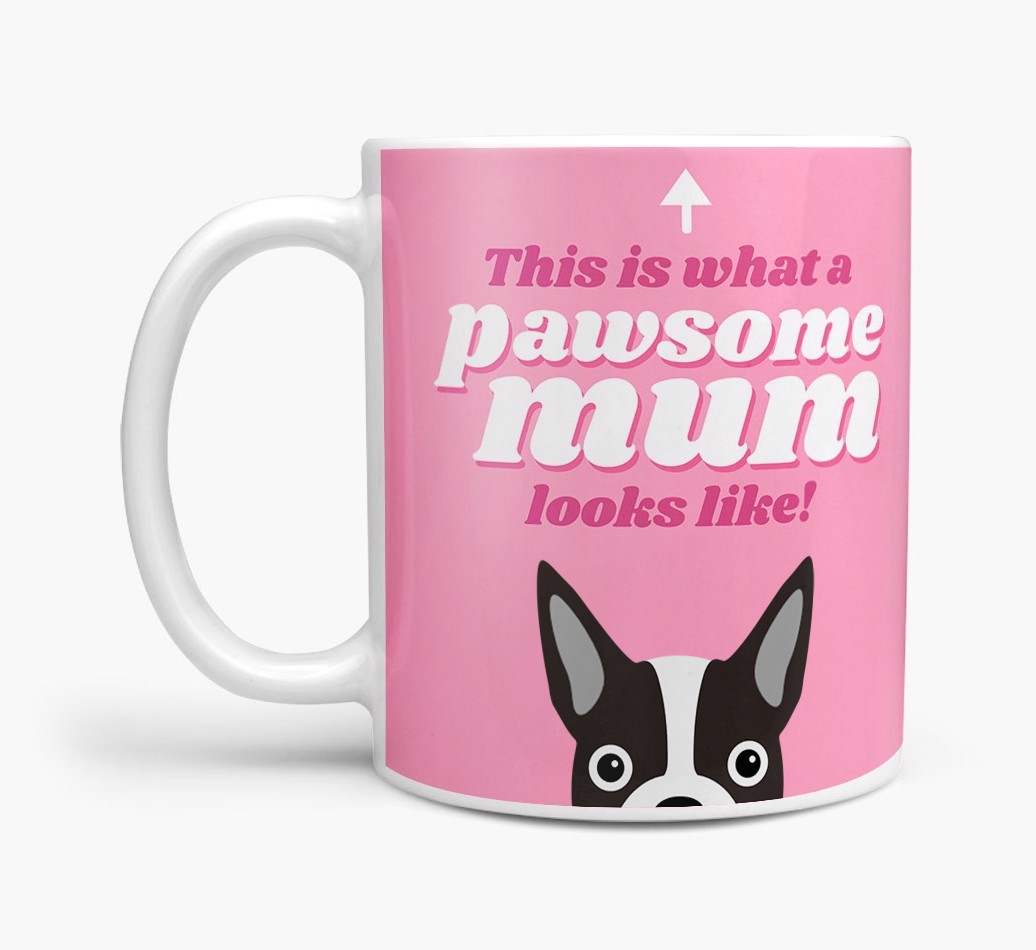 'Pawsome Dog Mum' - Personalised {breedFullName} Mug