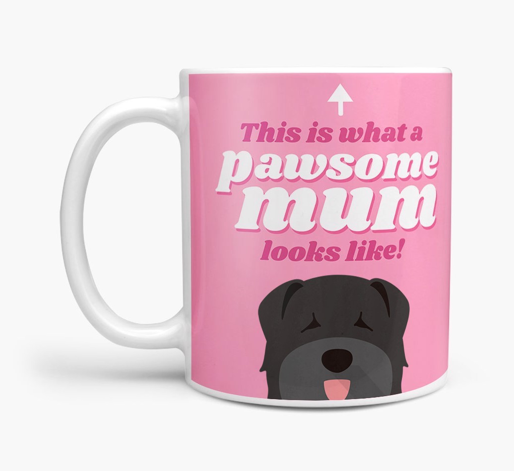 'Pawsome Dog Mum' - Personalised {breedFullName} Mug
