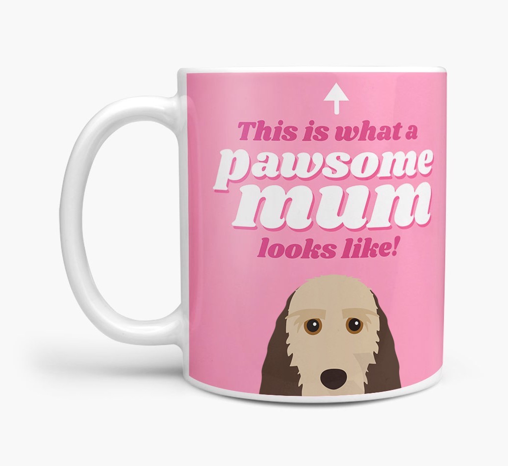 'Pawsome Dog Mum' - Personalised {breedFullName} Mug