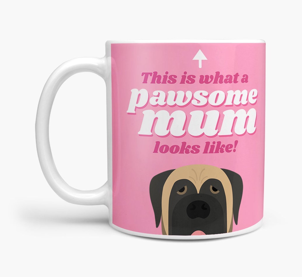 'Pawsome Dog Mum' - Personalised {breedFullName} Mug