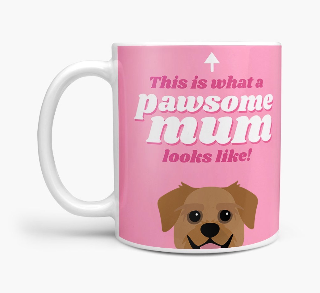 'Pawsome Dog Mum' - Personalised {breedFullName} Mug