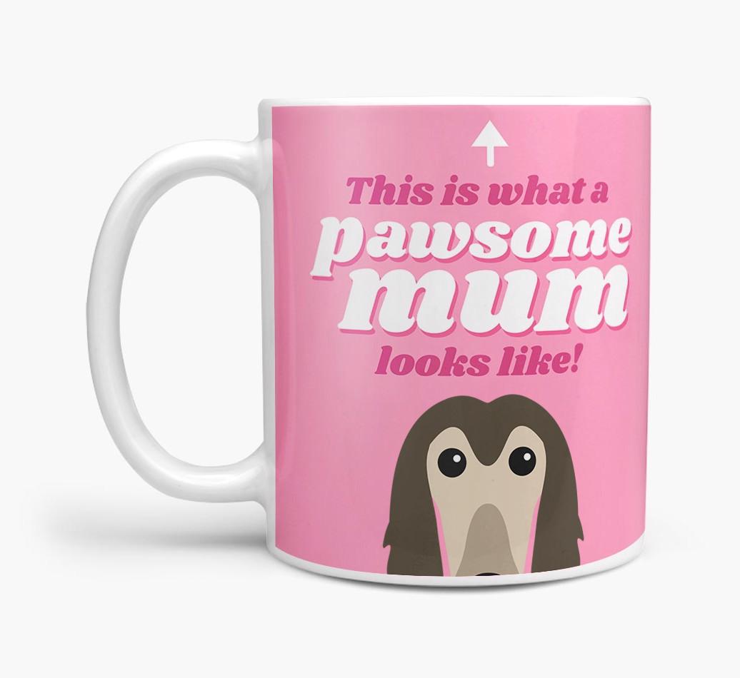 'Pawsome Dog Mum' - Personalised {breedFullName} Mug