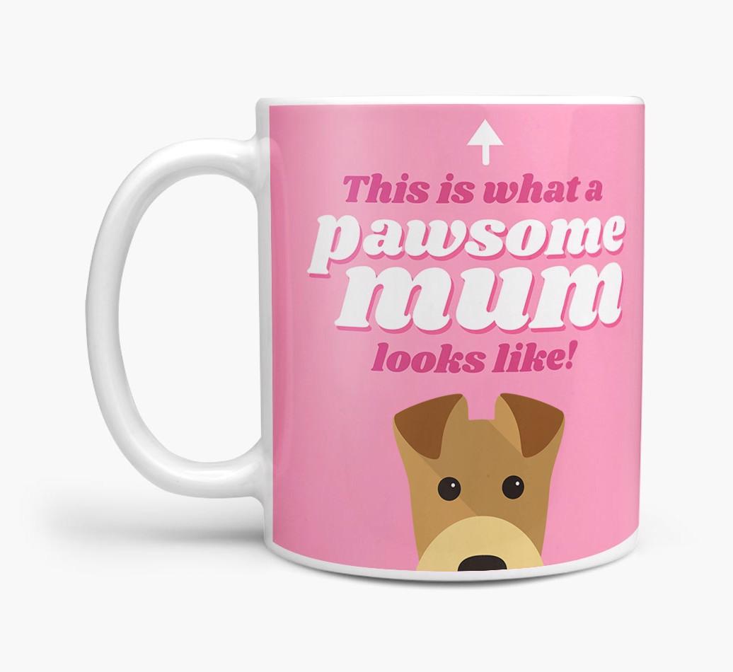 'Pawsome Dog Mum' - Personalised {breedFullName} Mug