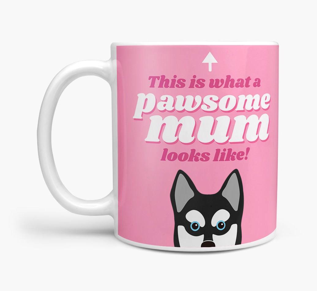 'Pawsome Dog Mum' - Personalised {breedFullName} Mug