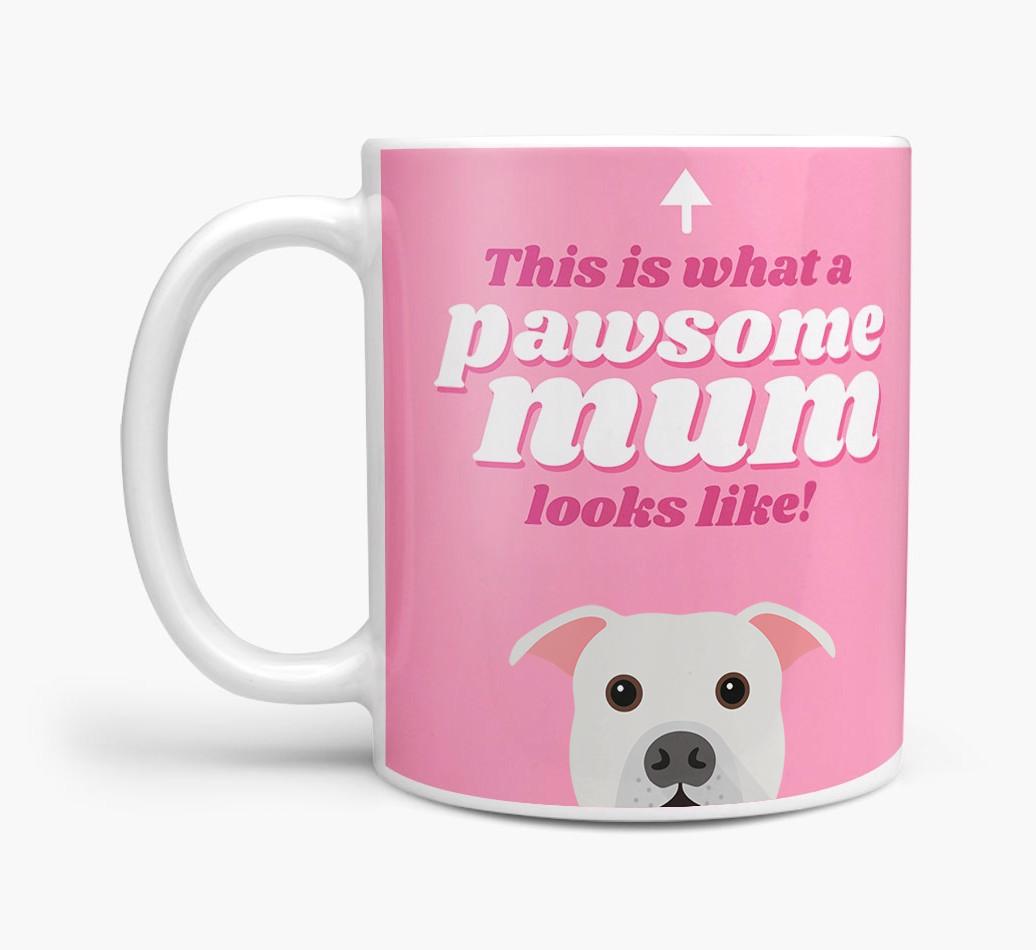 'Pawsome Dog Mum' - Personalised {breedFullName} Mug