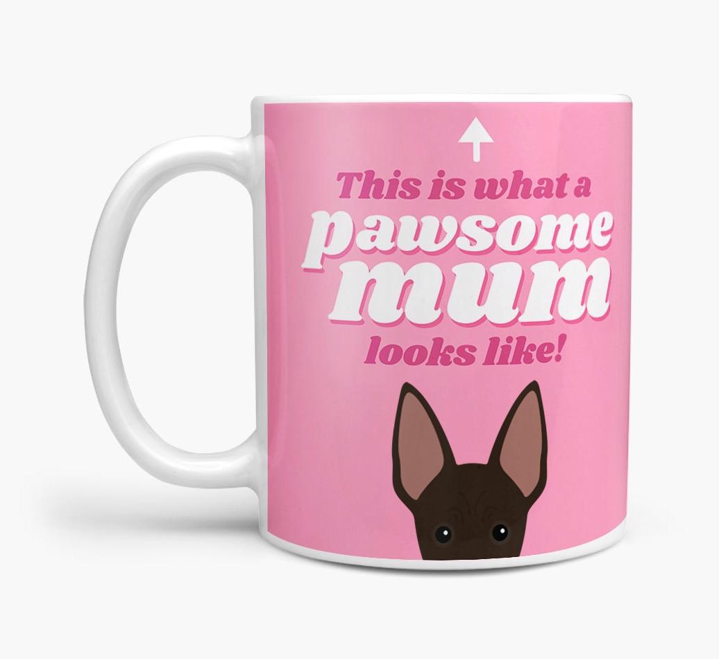 'Pawsome Dog Mum' - Personalised {breedFullName} Mug