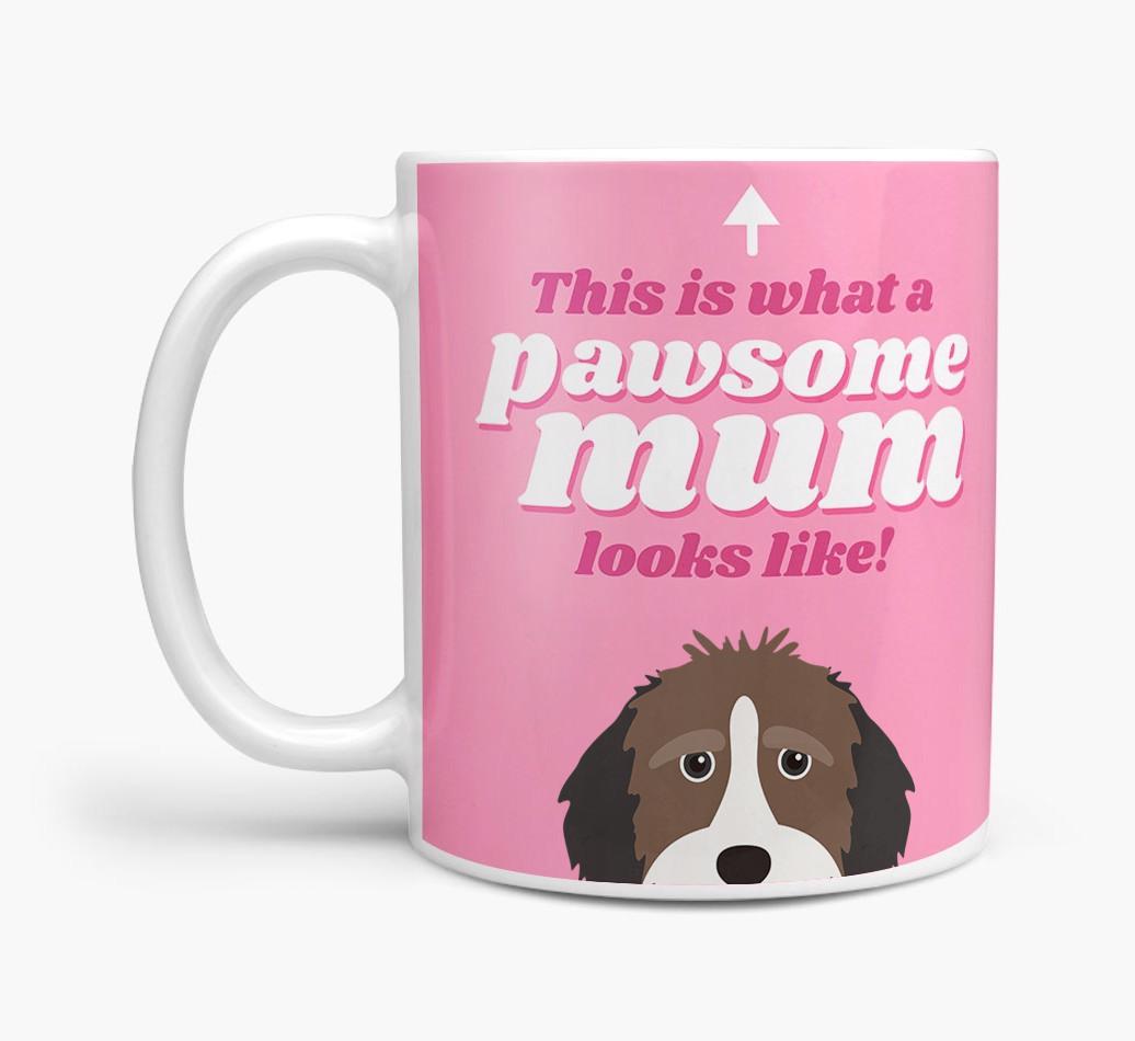 'Pawsome Dog Mum' - Personalised {breedFullName} Mug