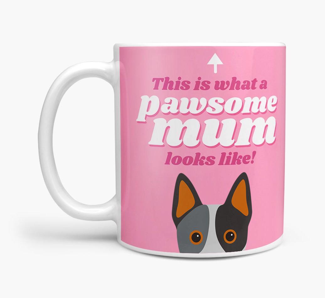 'Pawsome Dog Mum' - Personalised {breedFullName} Mug