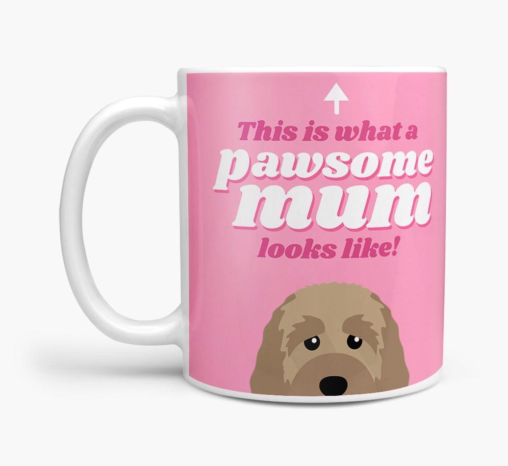 'Pawsome Dog Mum' - Personalised {breedFullName} Mug